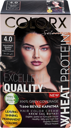 Краска для волос COLORX 4.0 Коричневый, 115мл