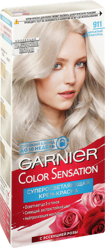 

Краска для волос Garnier Color Sensation Роскошный цвет 911 дымчатый ультаблонд 110 мл