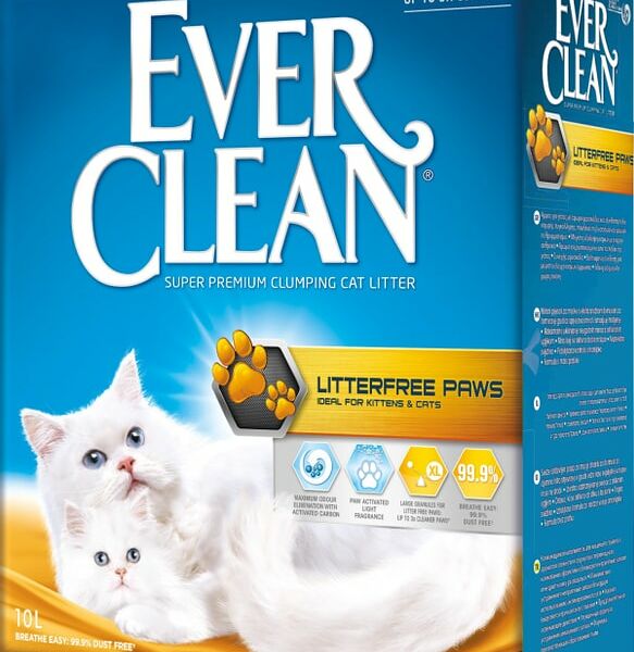 Наполнитель для кошачьего туалета Ever Clean LitterFree Paws для идеально чистых лап 10л