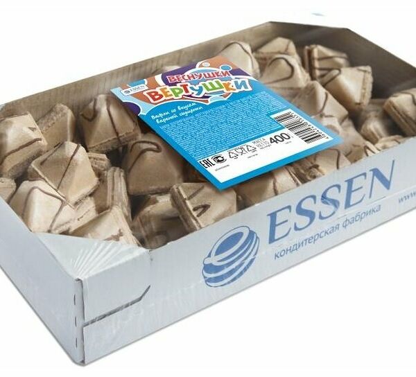 Вафли Essen Вертушки-веснушки cо вкусом вареной сгущенки 400 г