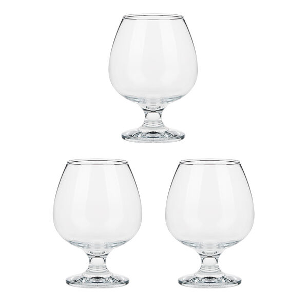 Pasabahce набор бокалов для коньяка 3шт 395мл бистро, стекло, арт 44188b