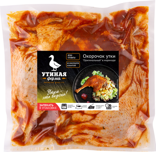 

Окорочок утки УТИНАЯ ФЕРМА в маринаде, 470г