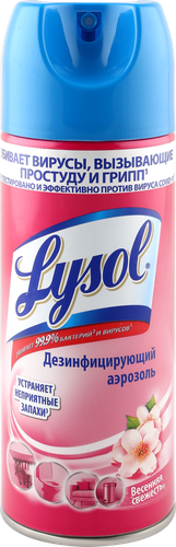 

Спрей дезинфицирующий для поверхностей Lysol Весенняя свежесть, 400 мл