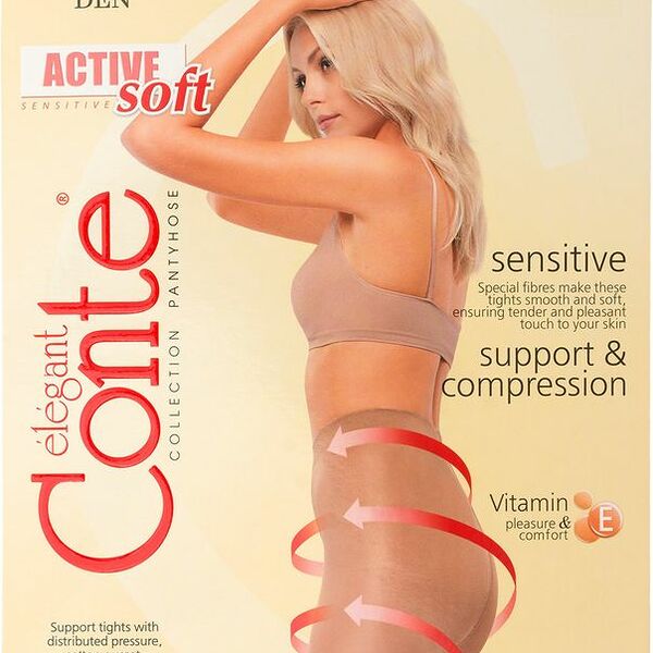 Колготки женские Conte Elegant Active 40 den Nero 4 размер