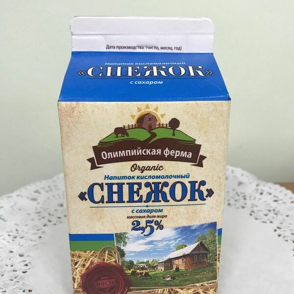 Снежок Олимпийская ферма с сахаром 2.5% БЗМЖ 500 г