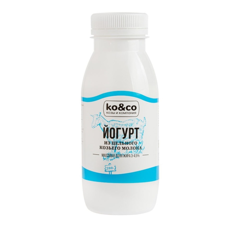 

Йогурт Ko&Co из цельного козьего молока 3-4.5% 200 г