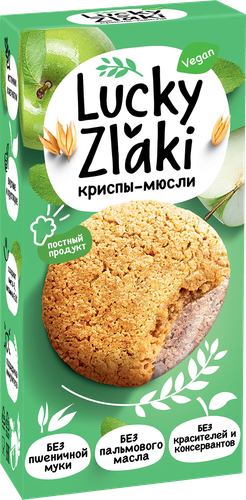 

Криспы-мюсли Lucky Zlaki, яблоко 100 г