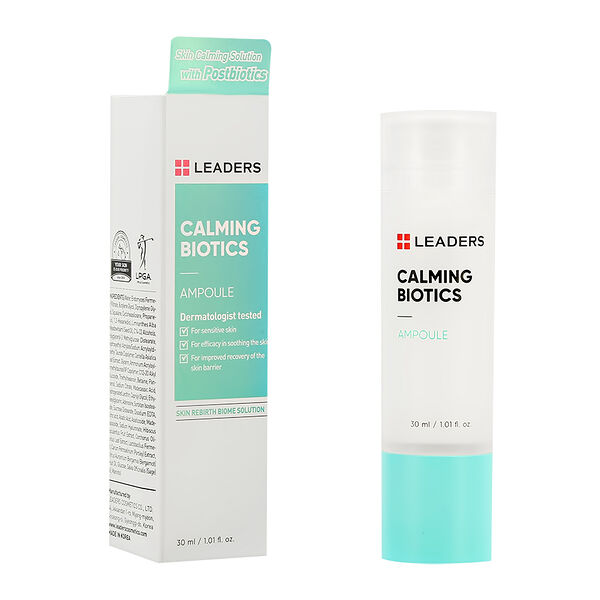Ампула для лица `LEADERS` CALMING BIOTICS для чувствительной кожи (успокаивающая) 30 мл