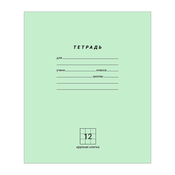 Тетрадь Каждый день в клетку А5, 12 л