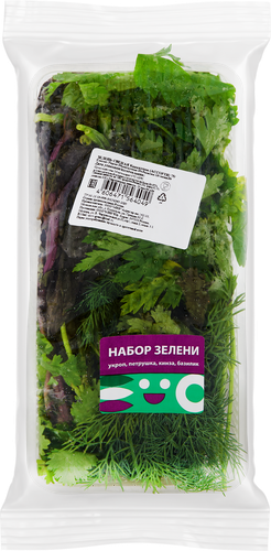 

Набор пряной зелени укроп, петрушка, кинза, и базилик, 75г