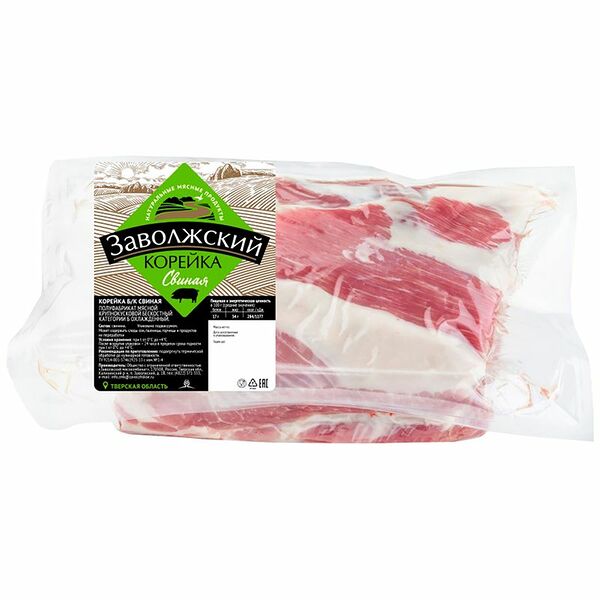 Корейка свиная Заволжский без кости категории Б охлаждённая