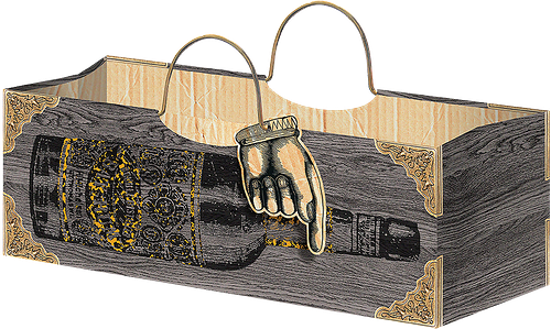 Пакет подарочный ЛАКАРТ 35,5х12,5х9см