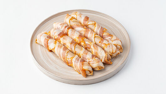 Колбаски Для жарки в беконе с сыром