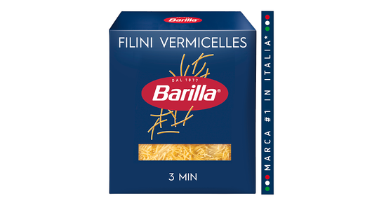 Макароны BARILLA Filini Vermicelles №30 из твердых сортов пшеницы группа А высший сорт, 450г