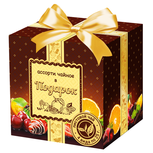 Набор чайный МАСТЕР ТИМ Все в шоколаде 4 вида, листовой