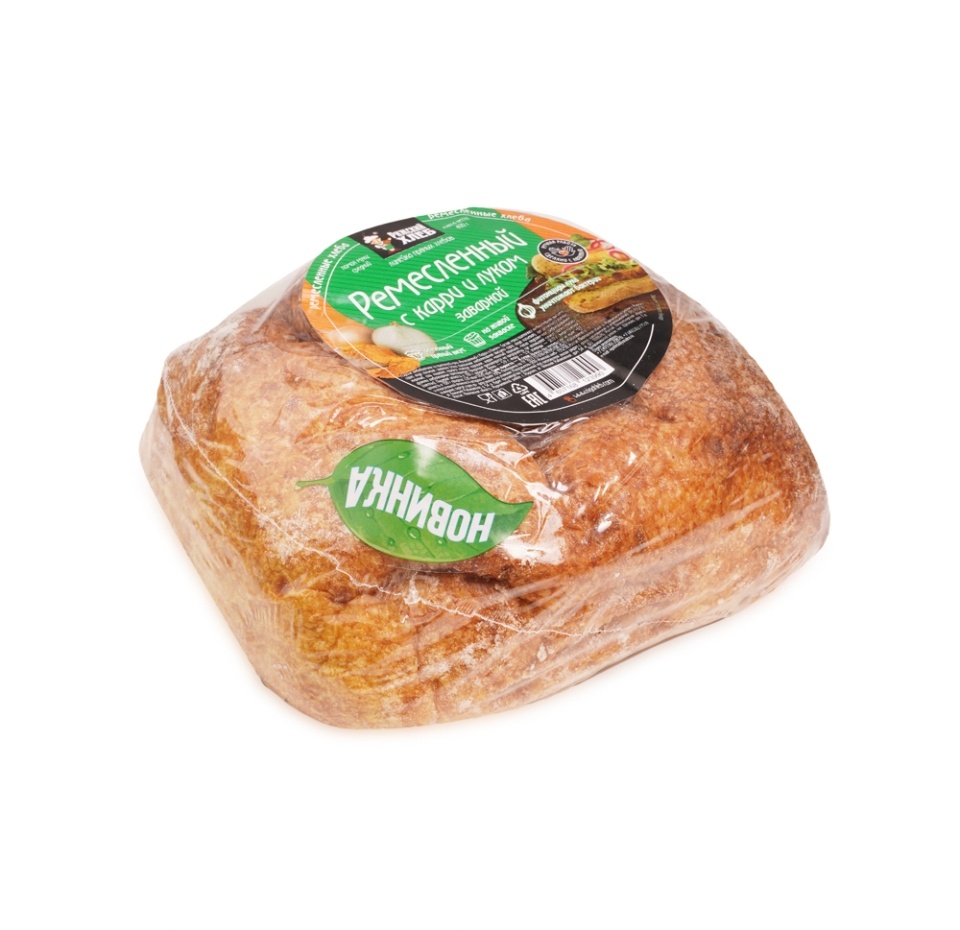 

Хлеб Ремесленный с Карри и Луком Рижский хлеб 400г, Россия