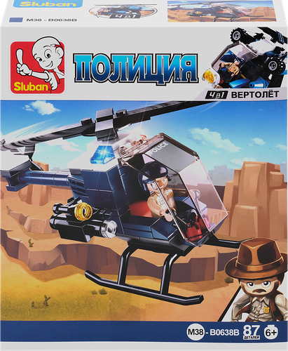 Конструктор Sluban Полицейский транспорт Арт. M38-B0638, в ассортименте