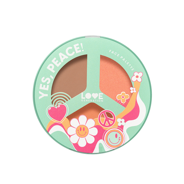 Палетка для лица Love Generation Yes, Peace! т.01 Beach bebe 9,6 г