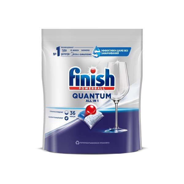 Капсулы для посудомоечных машин Finish Powerball Quantum 36шт