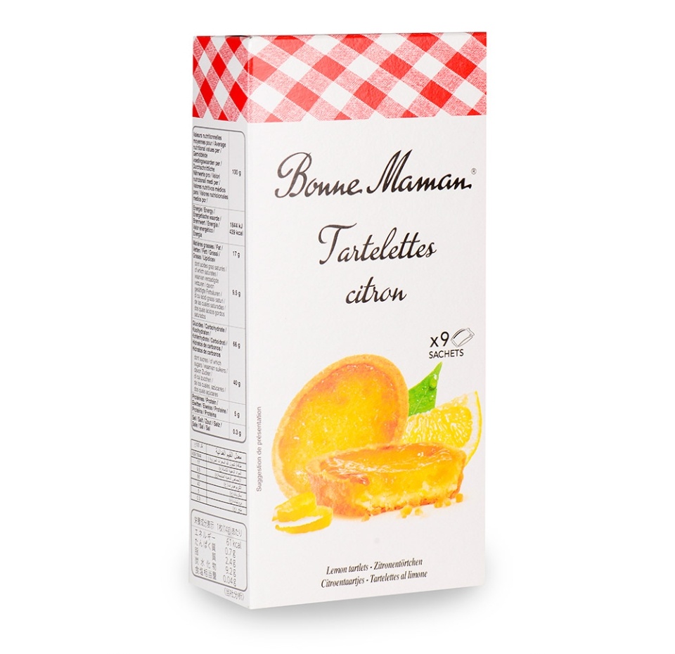 

Печенье Bonne Maman Tartelettes с лимонной начинкой 125 г