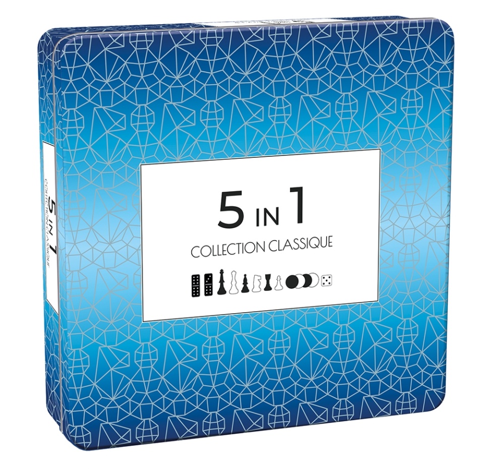 

Игра настольная Tactic «5 в 1» 7+, подарочный набор