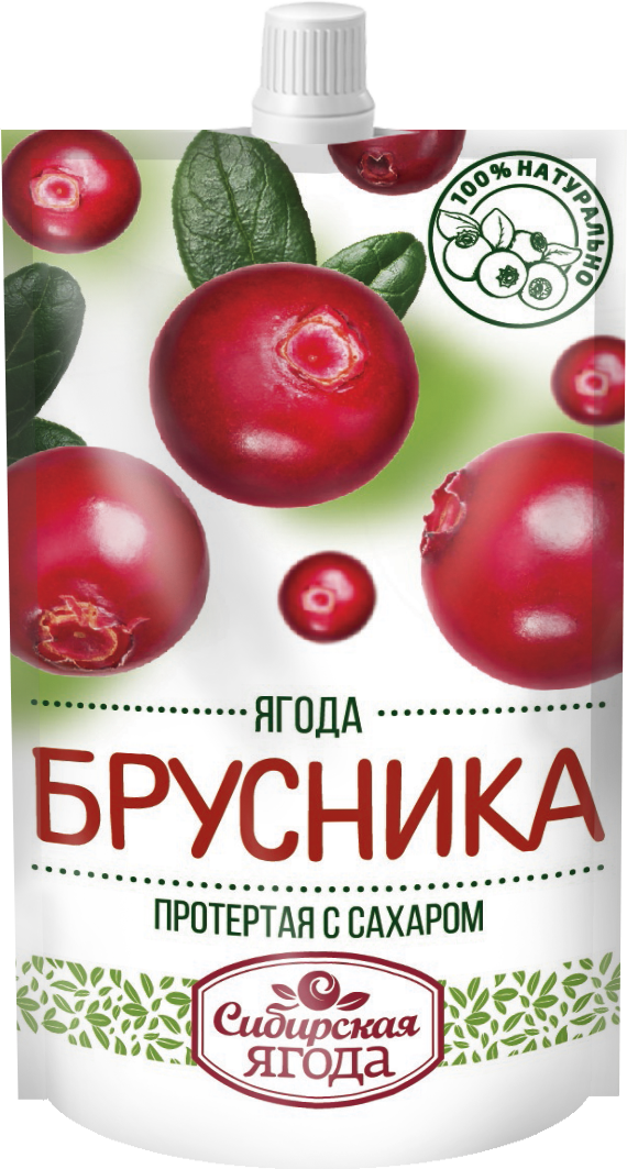 

Брусника Сибирская Ягода протертая с сахаром