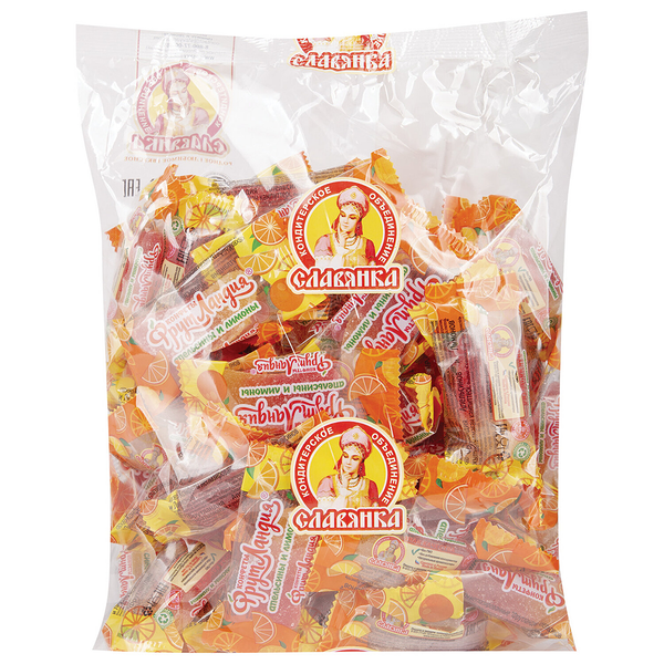 Конфеты Славянка Фрутландия апельсины и лимоны