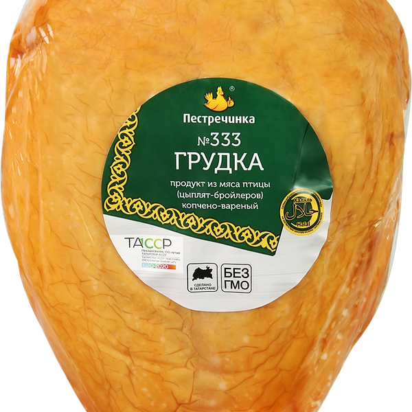 Цыпленок бройлер ПЕСТРЕЧИНКА Грудка к/в в/у халяль вес 
