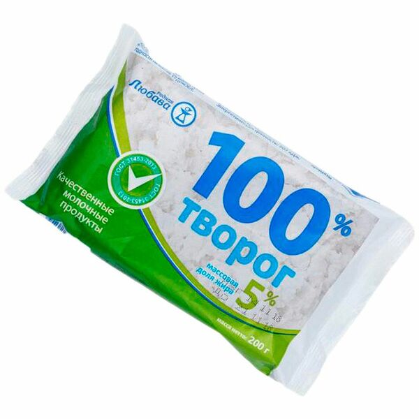 Творог Родная Любава 5%