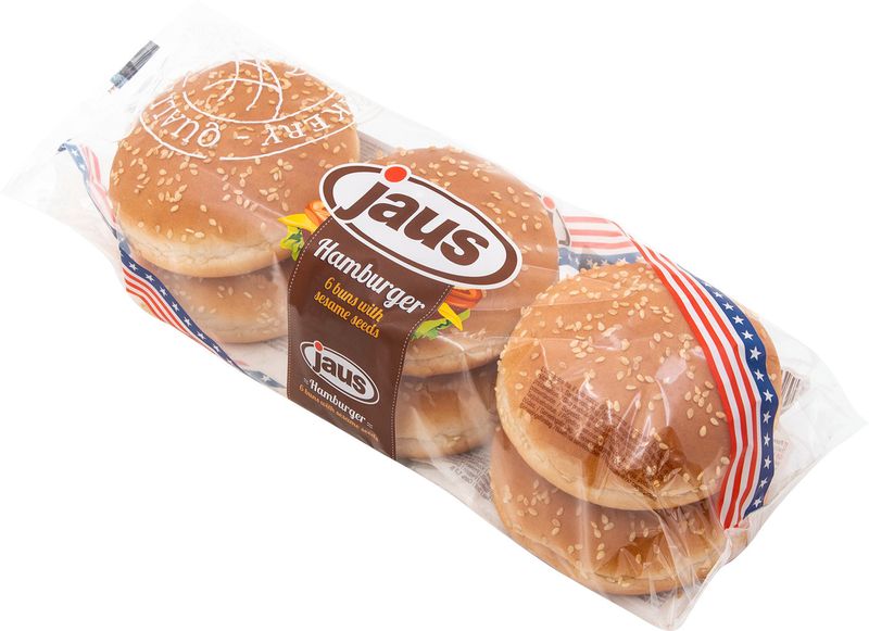 

Булочки для гамбургеров JAUS с кунжутом, 6x50 г