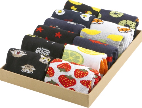 

Носки женские Inwin р. 23–25 серые с лимонами, Арт. BPF21/W01-lemon