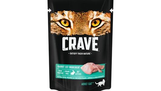 Корм консервированный для взрослых кошек CRAVE Кролик