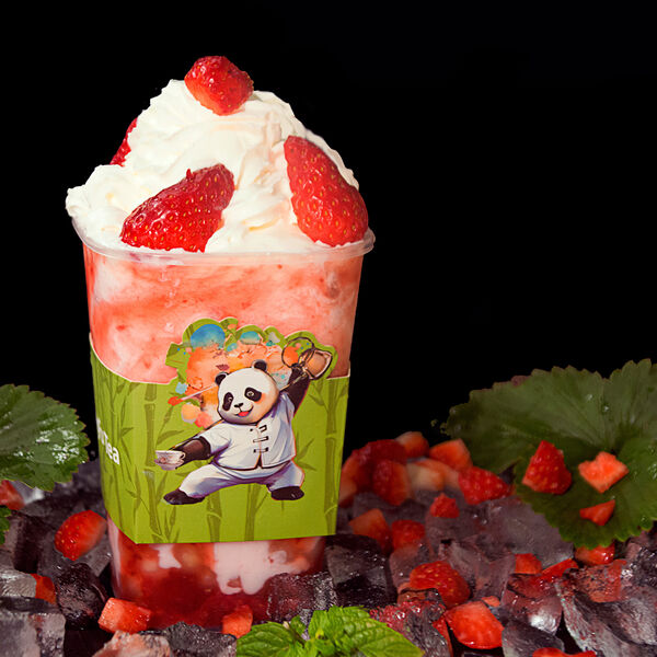 Холодный Клубничный Молочный Коктейль