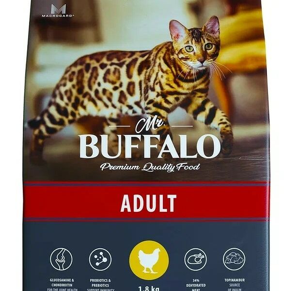 Mr.Buffalo Adult сухой корм для взрослых кошек Курица