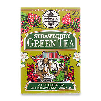 Чай зелёный листовой с ароматом клубники, Mlesna, 200 г, Шри-Ланка