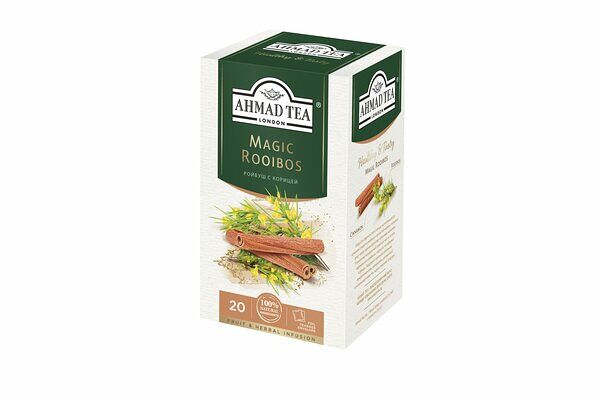 Чай травяной Ahmad tea Мэйджик Ройбуш пакетированный 20х1