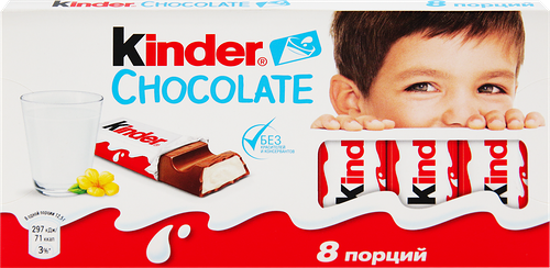 Шоколад Kinder Chocolate молочный, дизайн упаковки в ассортименте 100 г