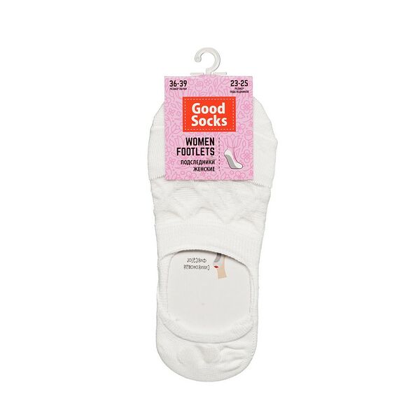 Женские подследники Good Socks, White р.36-39