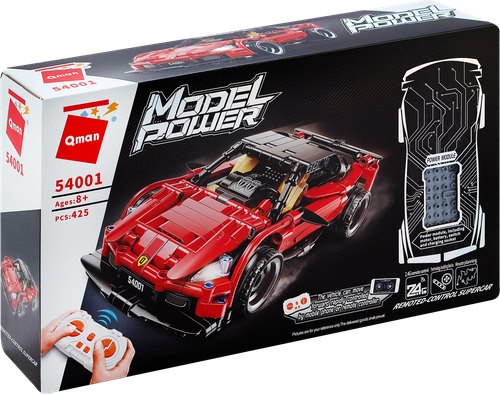 

Конструктор QMAN Машинка на радиоуправлении, 425 деталей, Арт. 54001