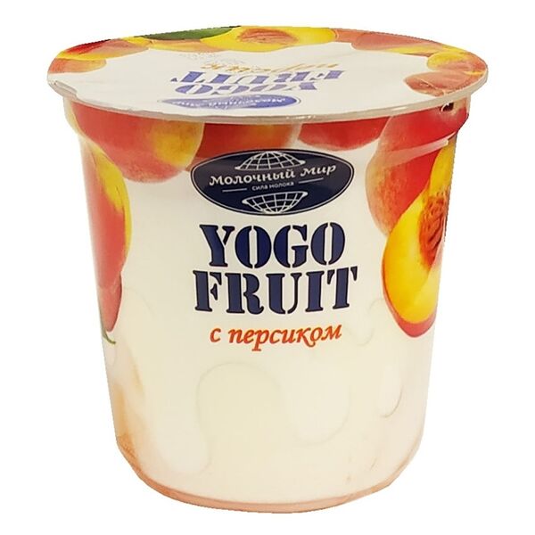Йогурт Молочный Мир Yogo fruit Персик двухслойный 2.5% 150 г