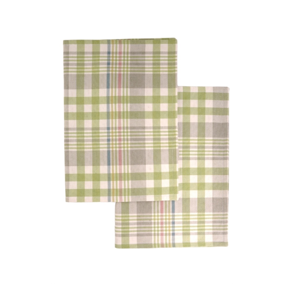 

Набор салфеток IRIS DESIGN ATELIER под тарелку "Клетка Oria 04 green" 33х47 2 шт., Россия