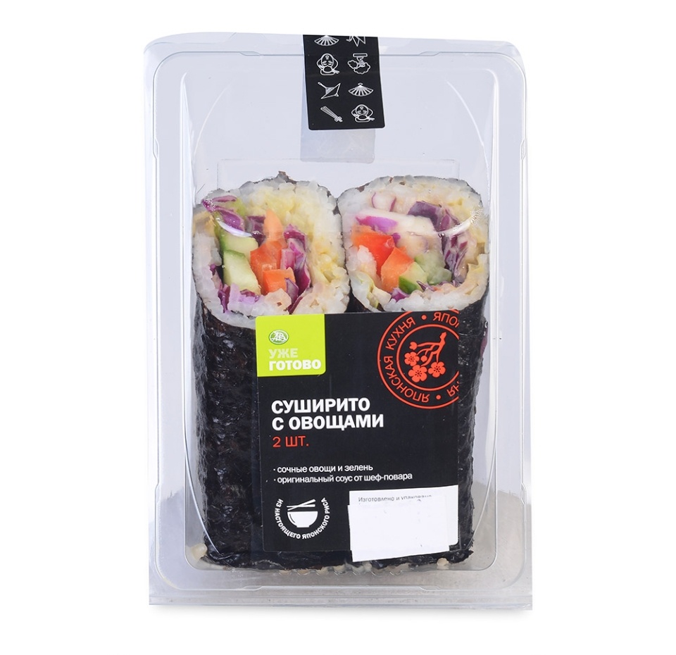 

Суширито овощное Уже Готово, 200 г, Россия