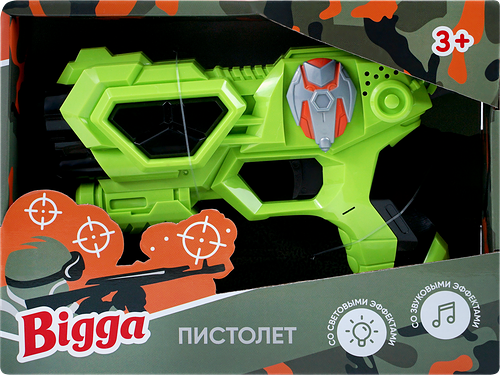 Игрушка BIGGA Пистолет со световыми и звуковыми эффектами, Арт. ZH232840
