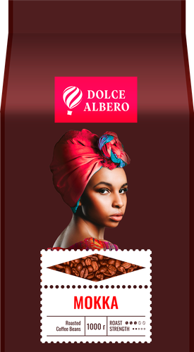

Кофе зерновой Dolce Albero Mokka жареный 1 кг