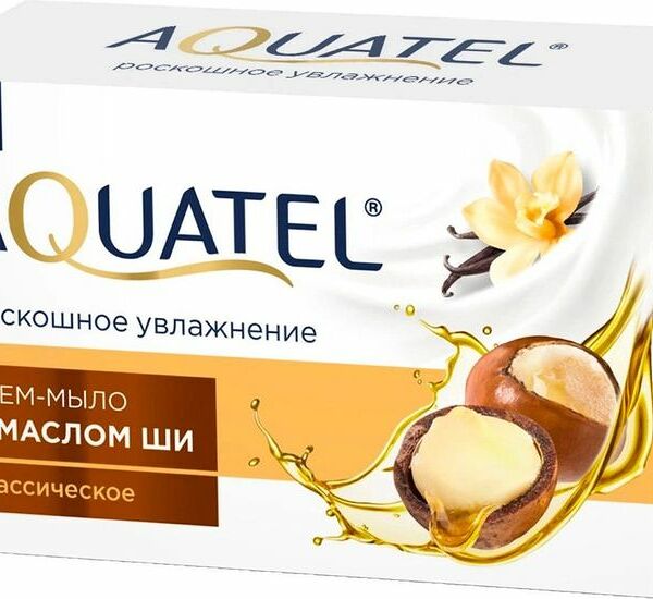 Крем-мыло Aquatel с маслом ши туалетное 90г