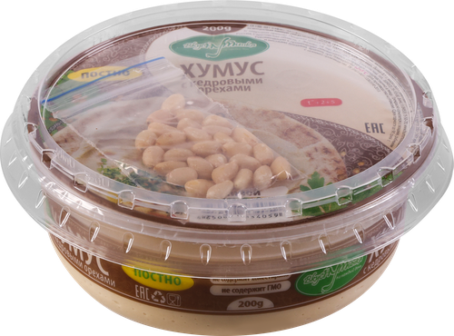 

Хумус Вкуснутинка с кедровыми орехами, 200 г