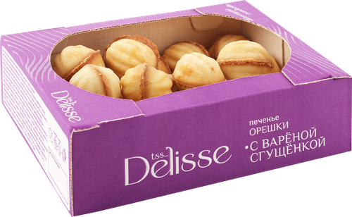 

Печенье DELISSE Орешек со вкусом вареной сгущенки, 600 г