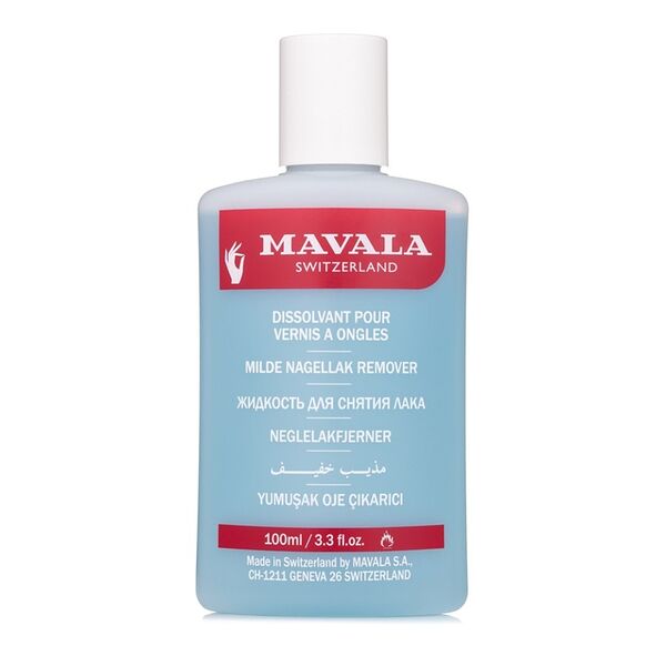 Жидкость для снятия лака Mavala голубая, 100 мл
