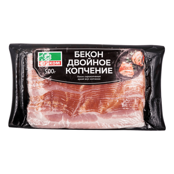 Бекон Велком сырокопченый двойного копчения в нарезке