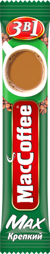 

Напиток кофейный MacCoffee Max Крепкий 3 в 1 растворимый 20 шт х 16 г